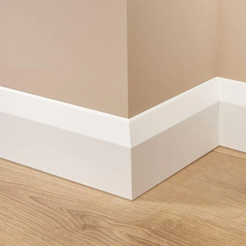 Chamfered White Skirting Dubai